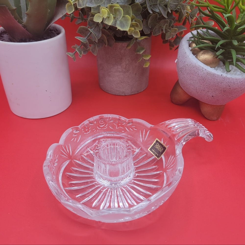 Oneida Crystal Candle Holder